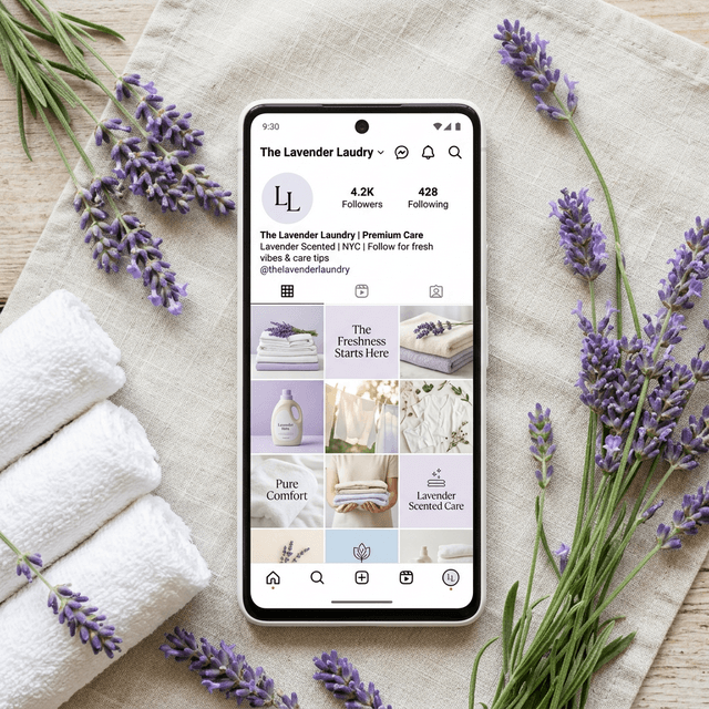 Aesthetic Instagram Feed for Laundry