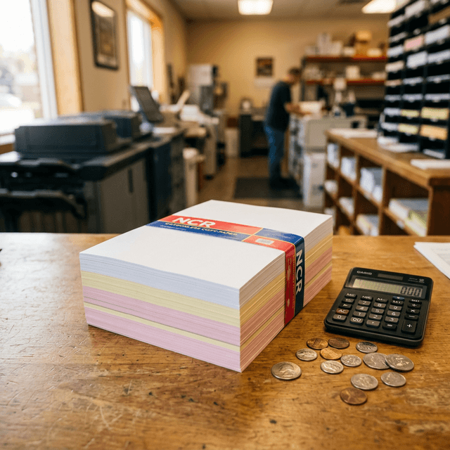 Biaya Cetak 1 Rim Nota Laundry NCR