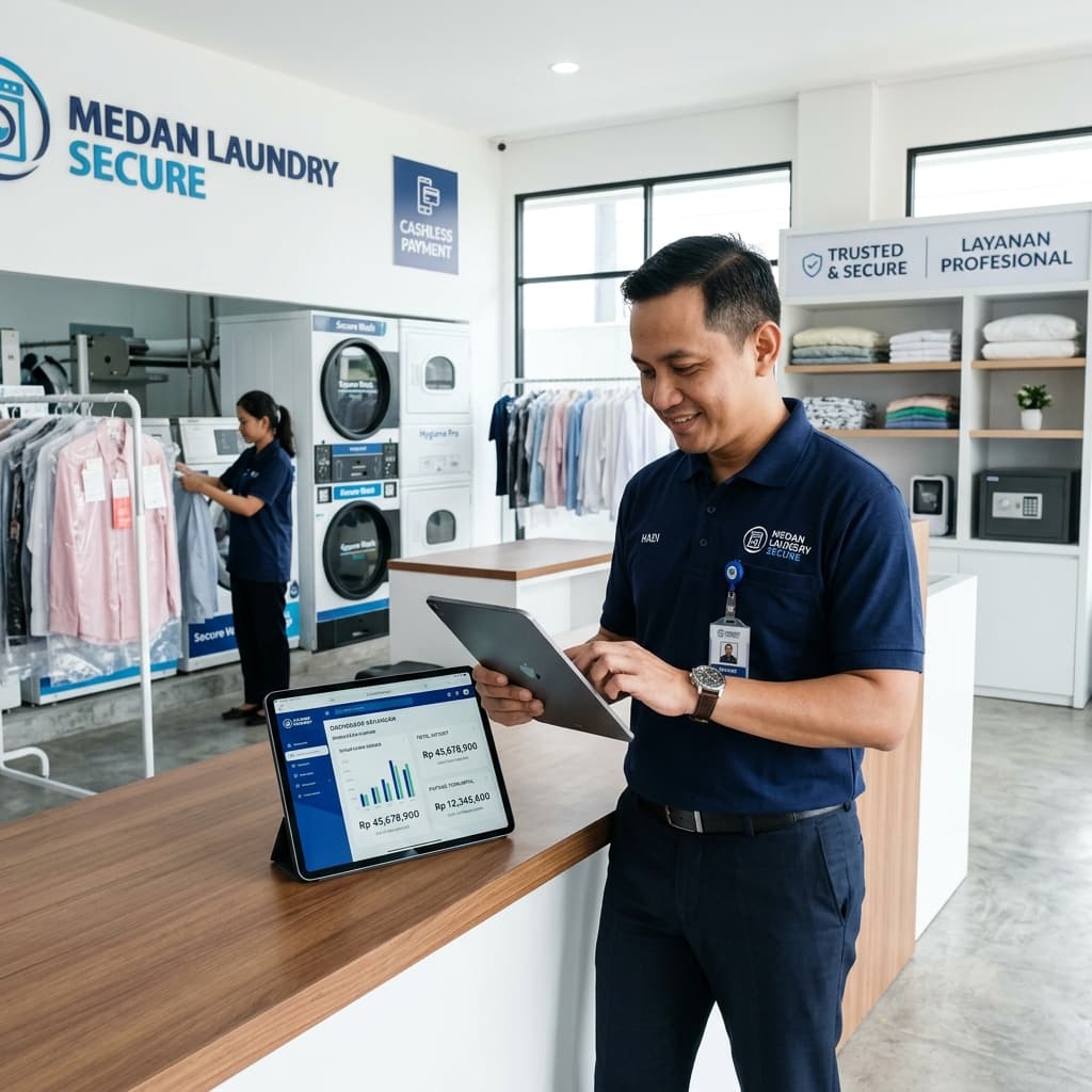 Sistem Keamanan Deposit dan Piutang POS Laundry Medan