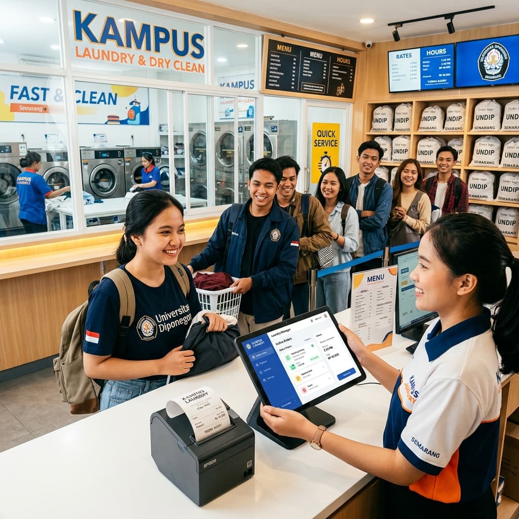 Kasir Laundry Semarang: Solusi Antrean Mahasiswa dengan Visual Pipeline