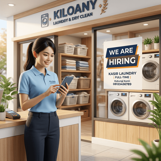 Contoh Iklan Lowongan Kerja Kasir Laundry