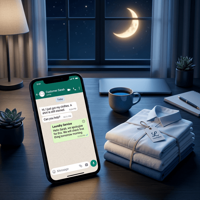 Kecepatan Respon WhatsApp Laundry