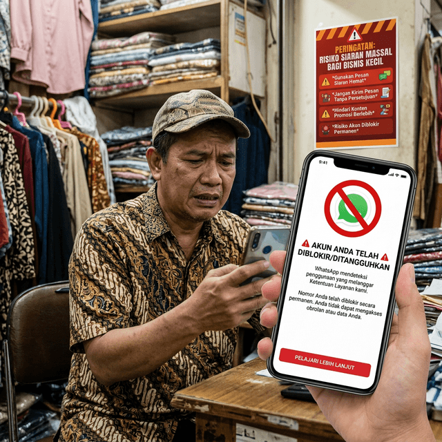 Bahaya Blokir WA Massal Promosi Laundry