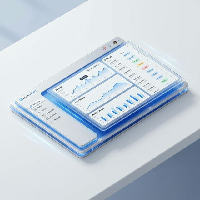 Laundry Manager Dashboard Mockup